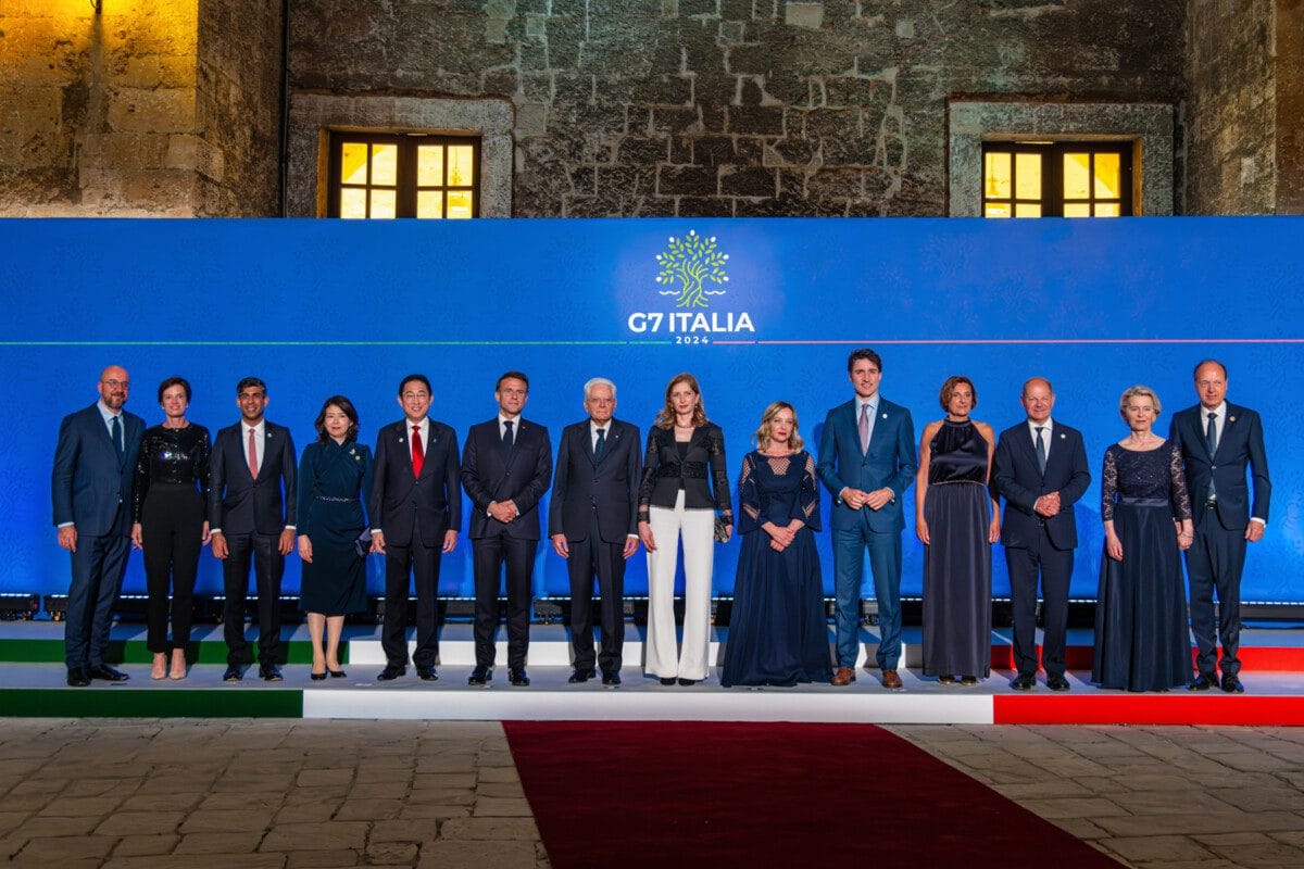 the Leaders of the Group of Seven (G7) @ G7 Italia, 2024 @ Borgo Egnazia (Fasano) in Apulia (Italy) on June 13-15, 2024.