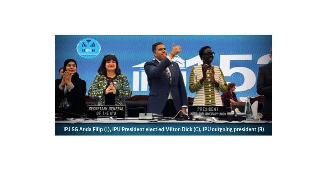 Mr. Milton Dick, the Speaker of the House of Representatives of Australia, was elected as the 32nd President of the Inter-Parliamentary Union (IPU). The election took place during the 153rd IPU Assembly held in Arusha, United Republic of Tanzania.